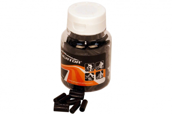 Наконечник оплетки LY-HРР02, 5,7х17мм,пластик,черная, упак. 100шт.