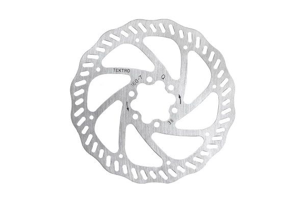 Ротор TEKTRO TR160-7 8E 160 mm,крепление IS6,серебристый