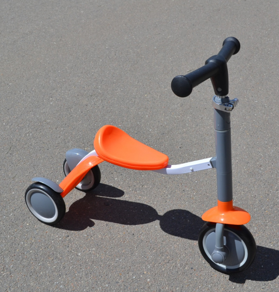 Самокат беговел (Оранжевый), Цвет Оранжевый